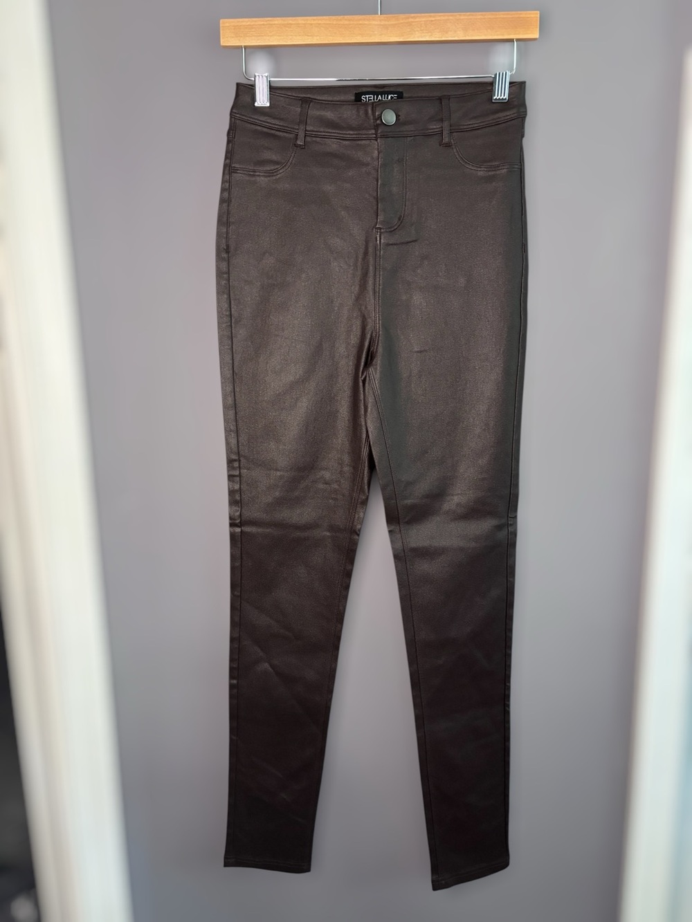 Stella Luce Brown High Rise Skinny Jeggings Medium